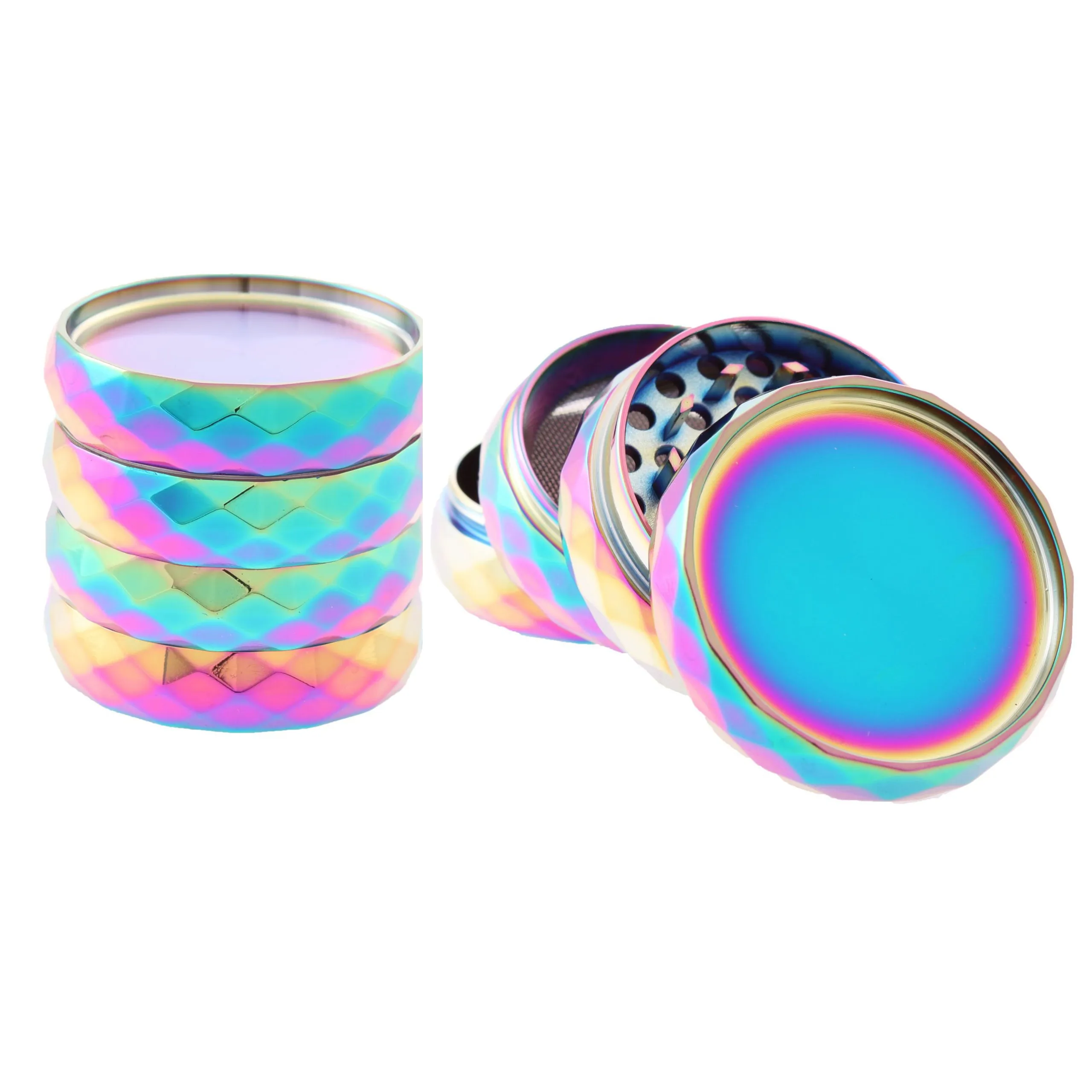 4 Part - 50mm Mirror Gloss Metal Grinder