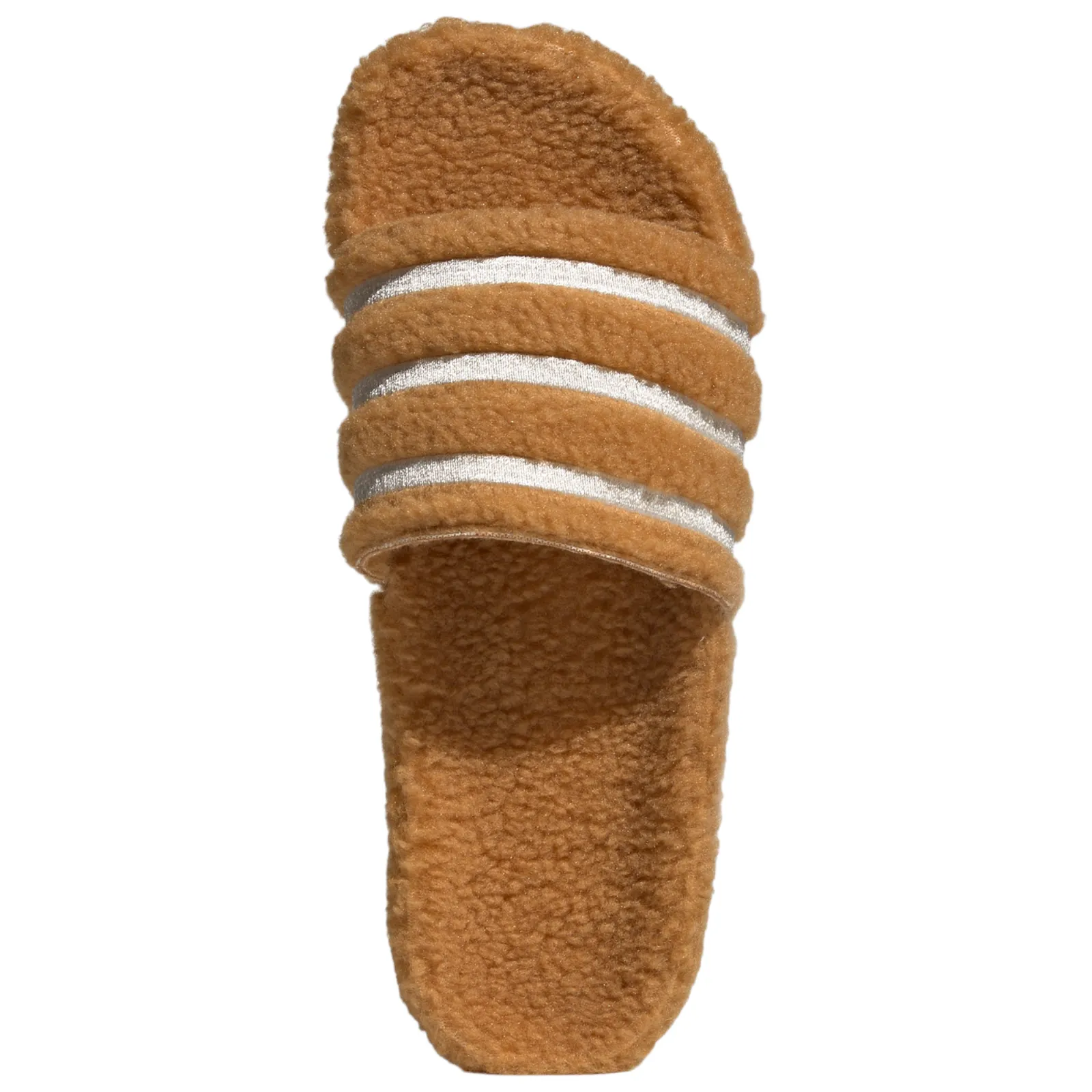 adidas Originals Adilette Cozy Fluffy Slides - Mesa Brown