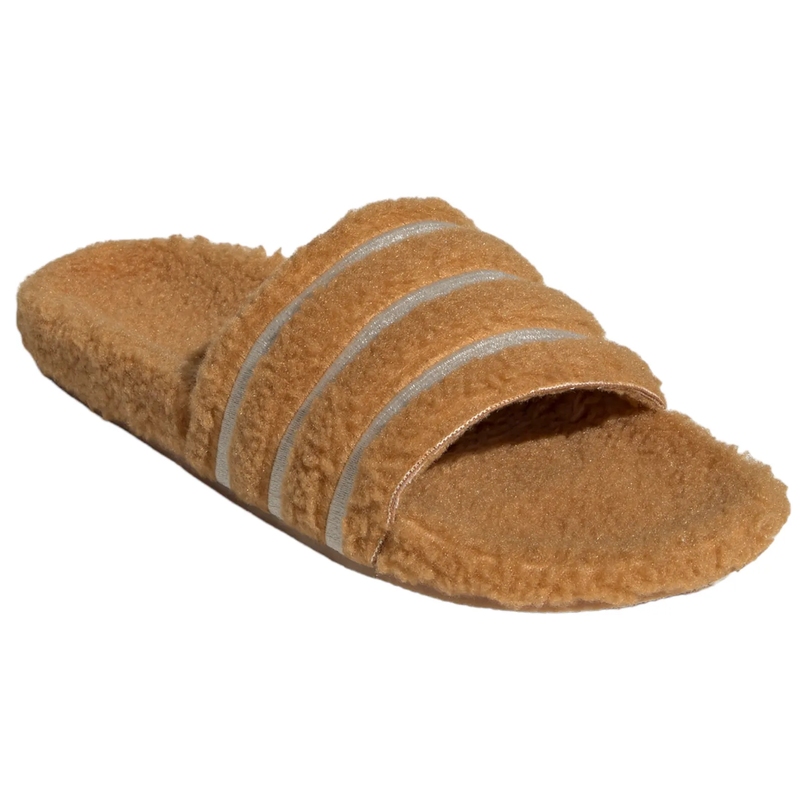 adidas Originals Adilette Cozy Fluffy Slides - Mesa Brown