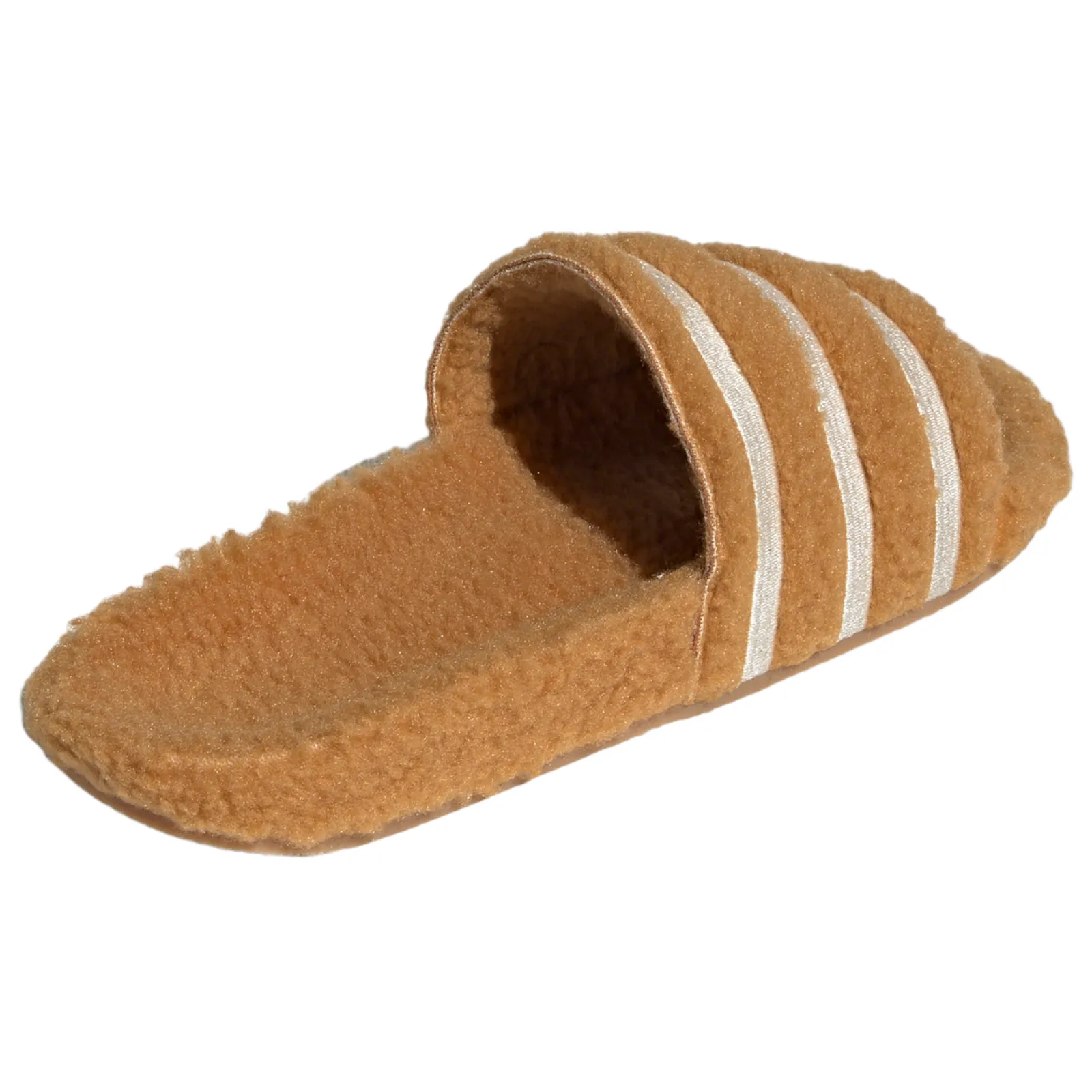 adidas Originals Adilette Cozy Fluffy Slides - Mesa Brown