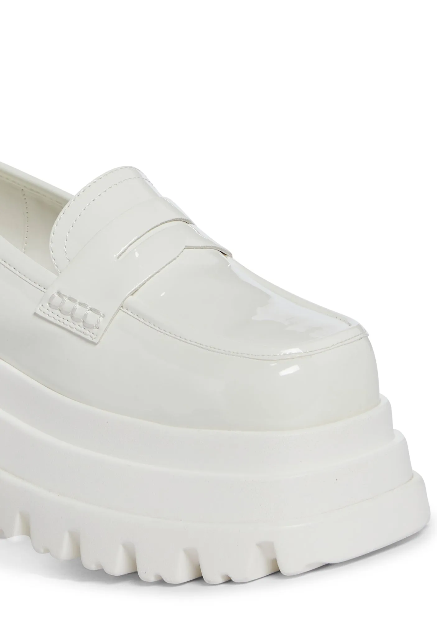 Aleo Platform Loafers - White