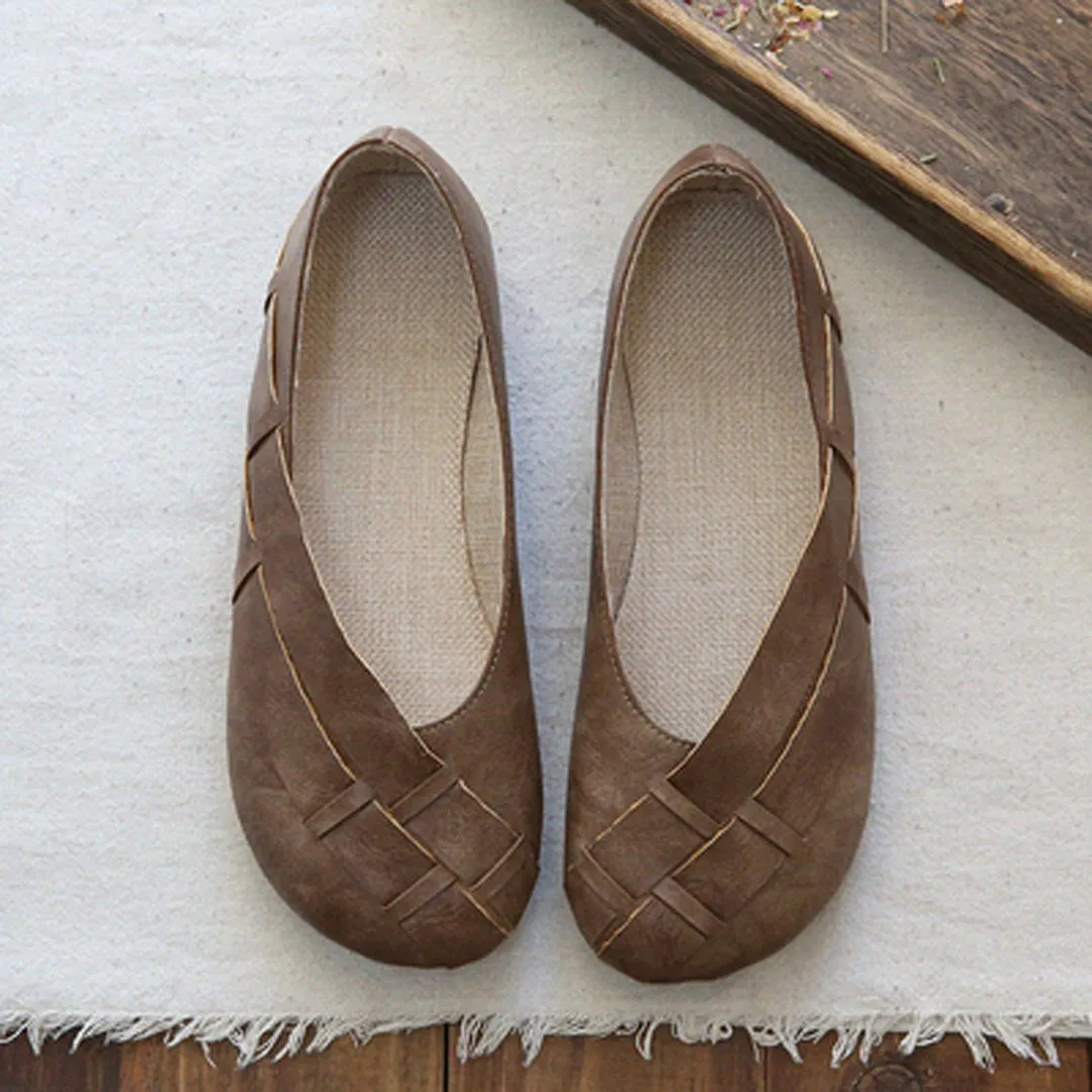 Babakud Soft Soled Woven Flat Shoes