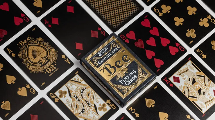 Bee Gold Stinger Playing Cards