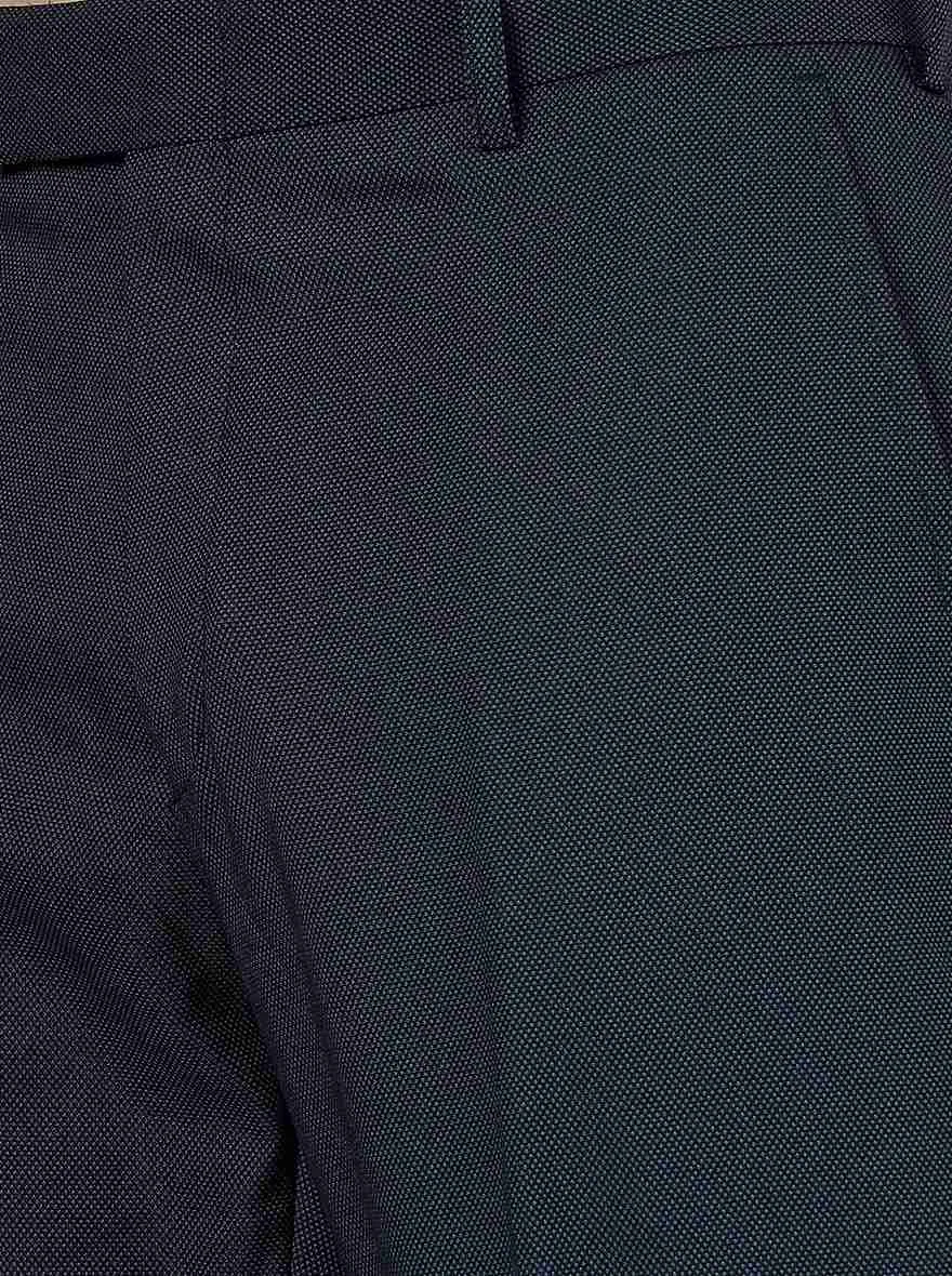 Blue Solid Super Slim Fit Formal Trouser | Greenfibre