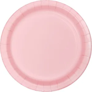 Bulk Classic Pink Sturdy Style 8.75 inch Paper Dinner Plates (240 per Case)