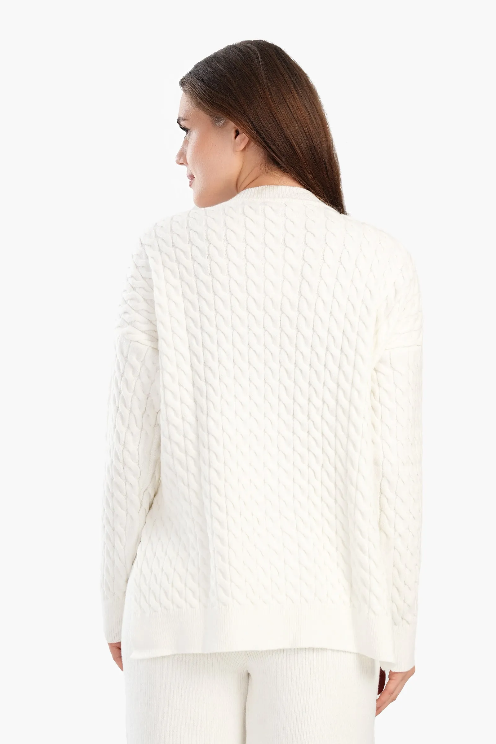 Cable Knitted Lounge Pullover