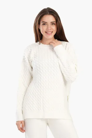 Cable Knitted Lounge Pullover