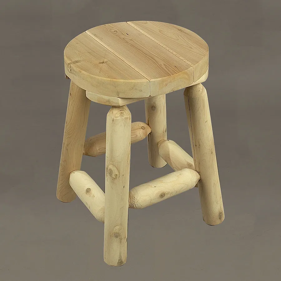 Cedar Looks 18″ Log Bar Stool