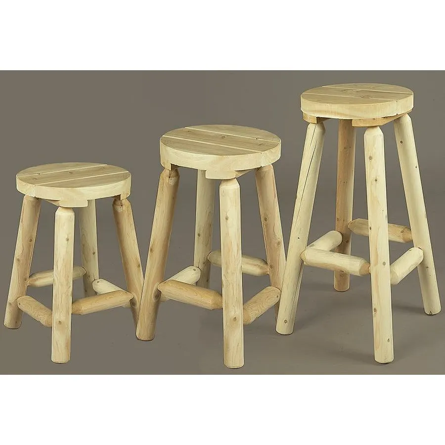 Cedar Looks 18″ Log Bar Stool