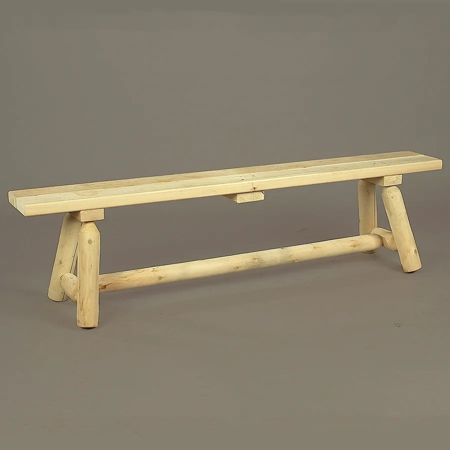 Cedar Looks 6′ Straight Log Bench