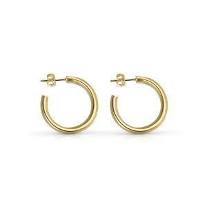 Classic Gold Hoop Earrings, Medium