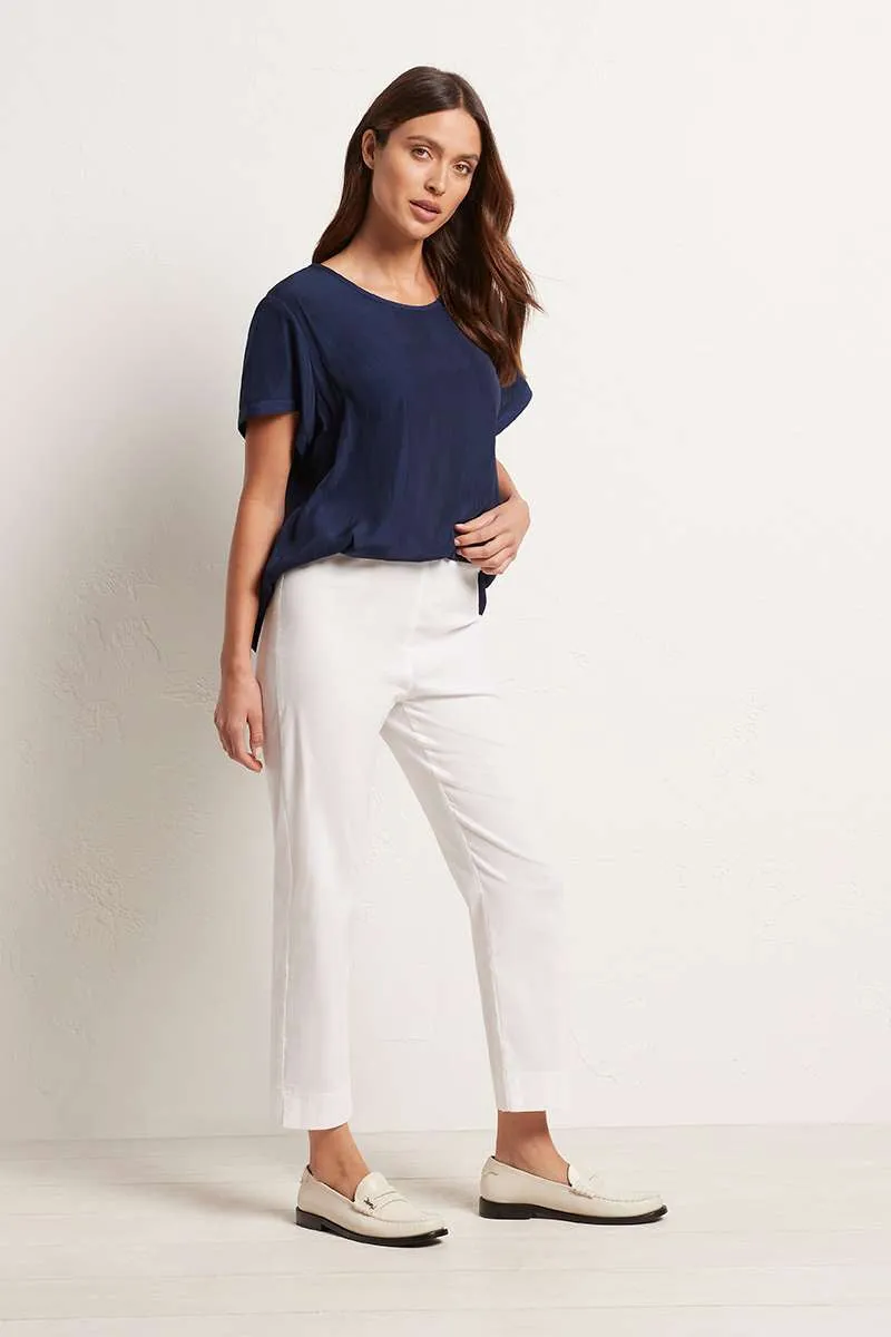 Cropped Pant in Black & White F65 1348 by Mela Purdie