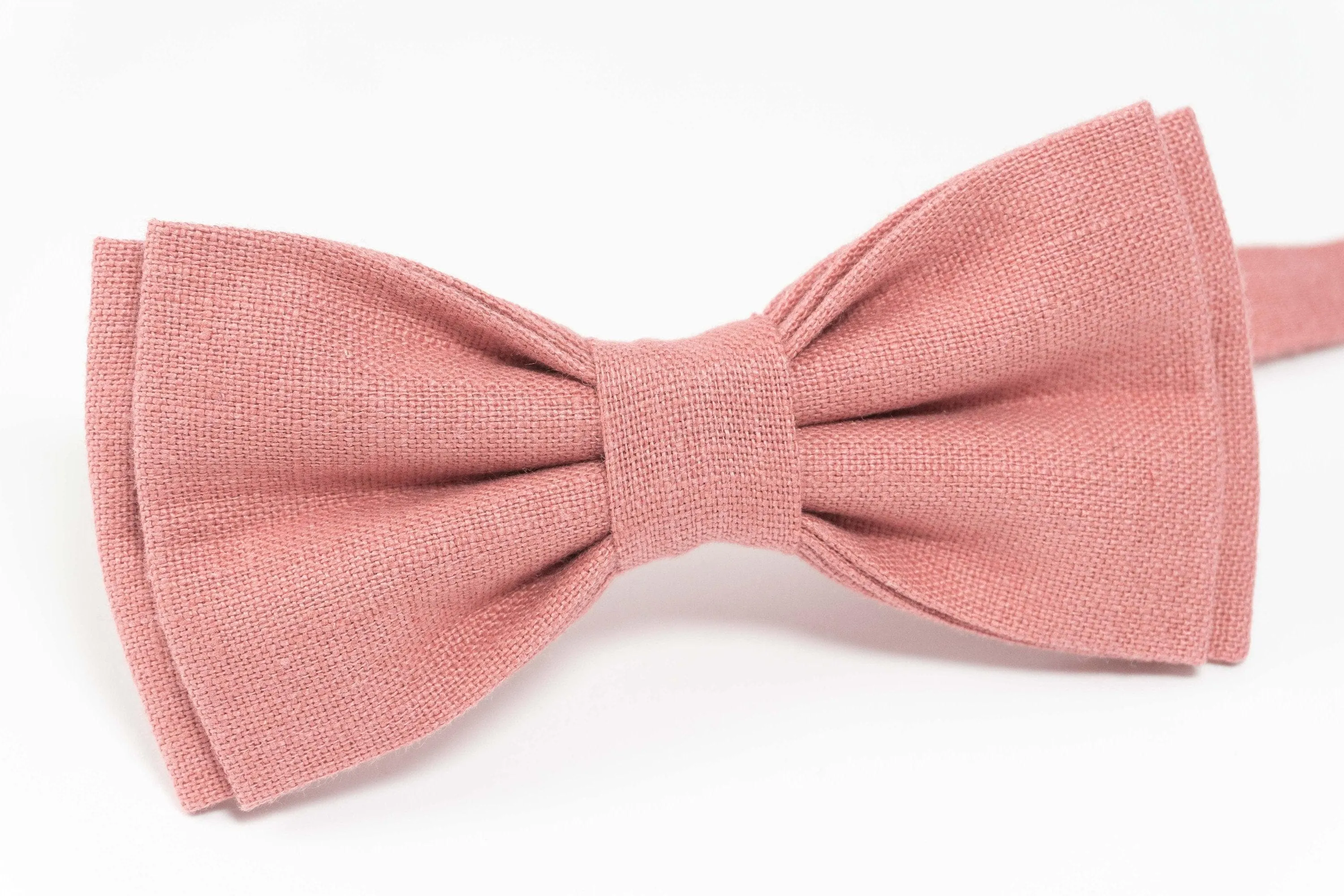 Dark Pink Bow Tie and Pocket Square Set - Stylish Men's Accessory