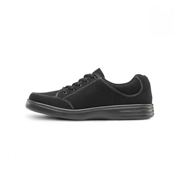 Dr. Comfort Women's Casual Diabetic Sneaker - Riley - Black