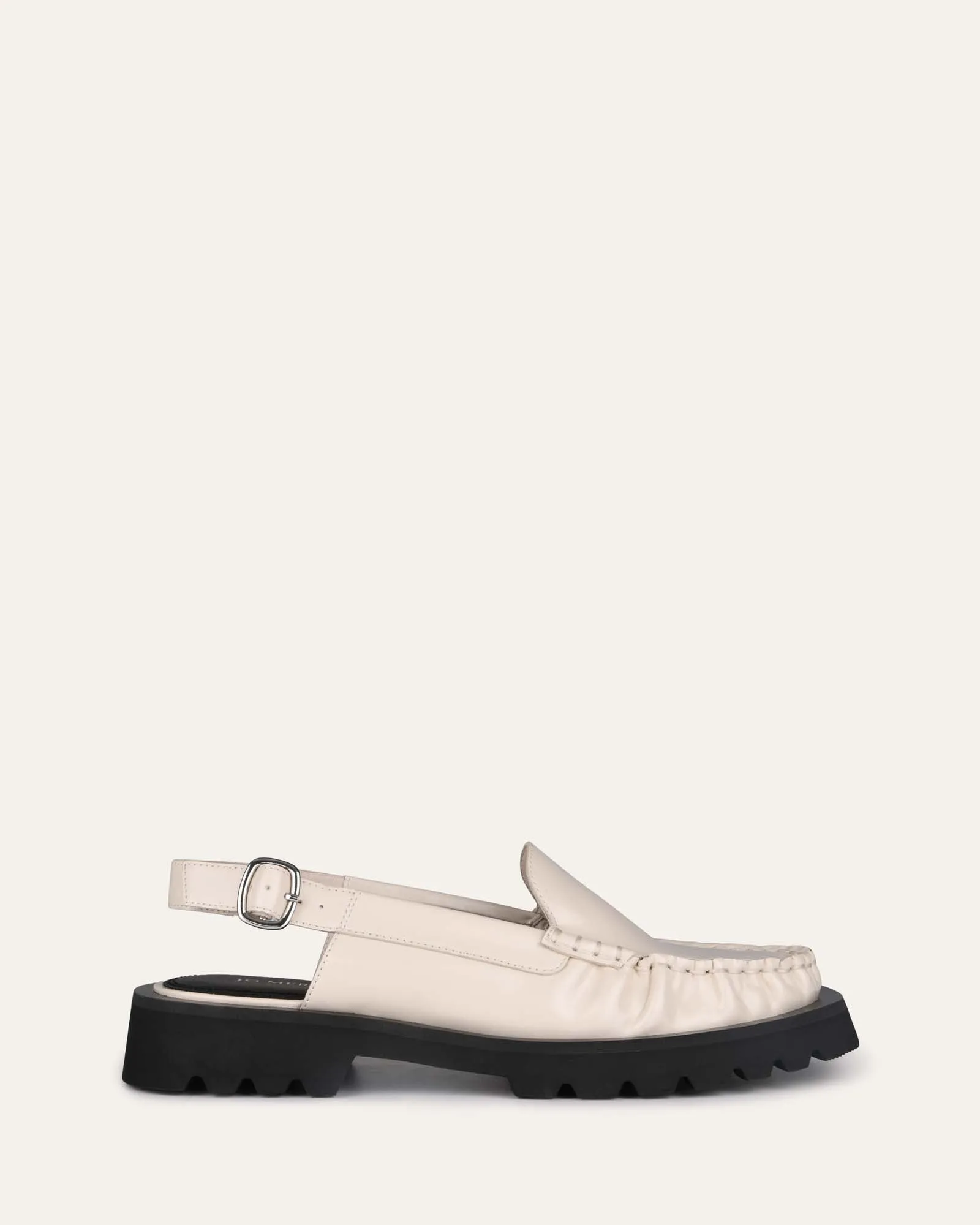 EMERSON LOAFERS OFF WHITE BOX LEATHER