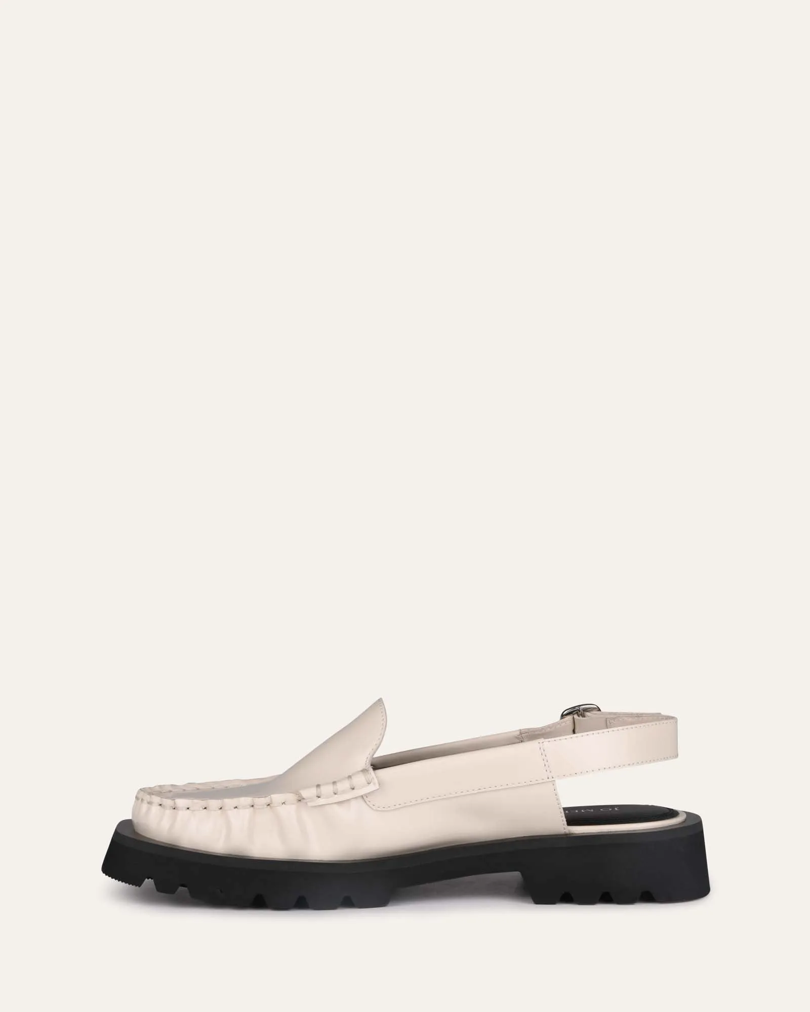 EMERSON LOAFERS OFF WHITE BOX LEATHER