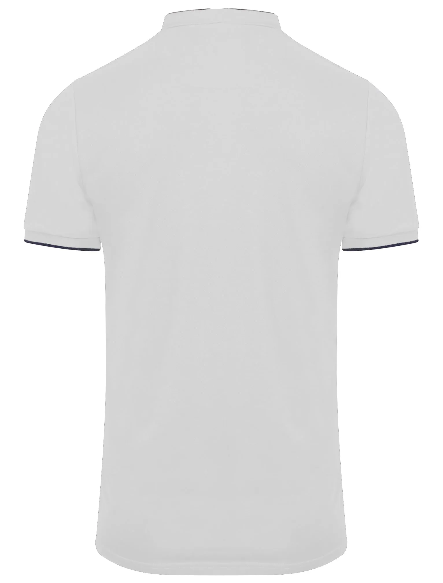 Erindale Granddad Collar Cotton Piqué Top in Optic White - Le Shark