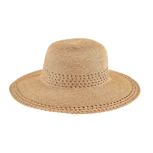 Everyday Sun Hat - Women's Sun Hat W/ Open Weave Stripes