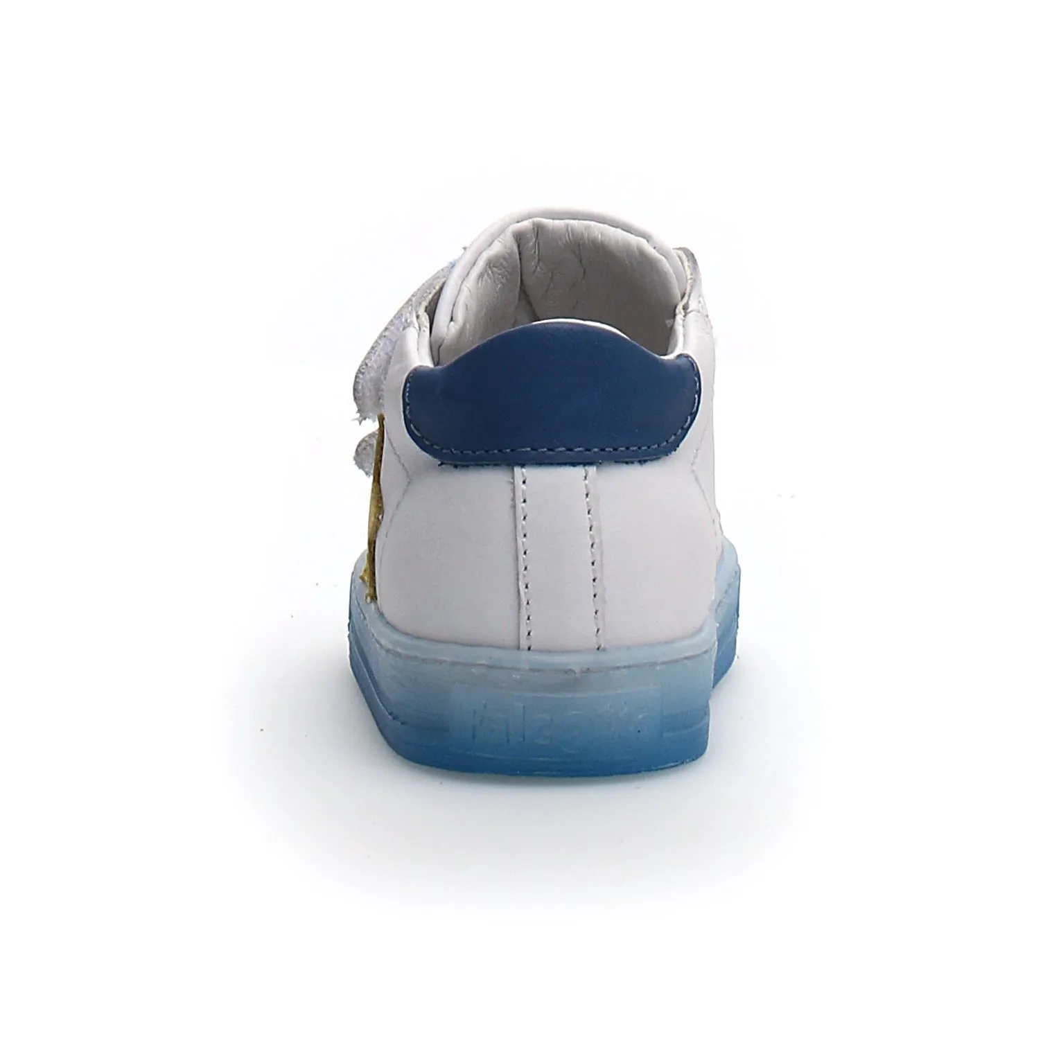 Falcotto Boy's and Girl's Sasha Vl Calf Fashion Sneakers - White/Azure