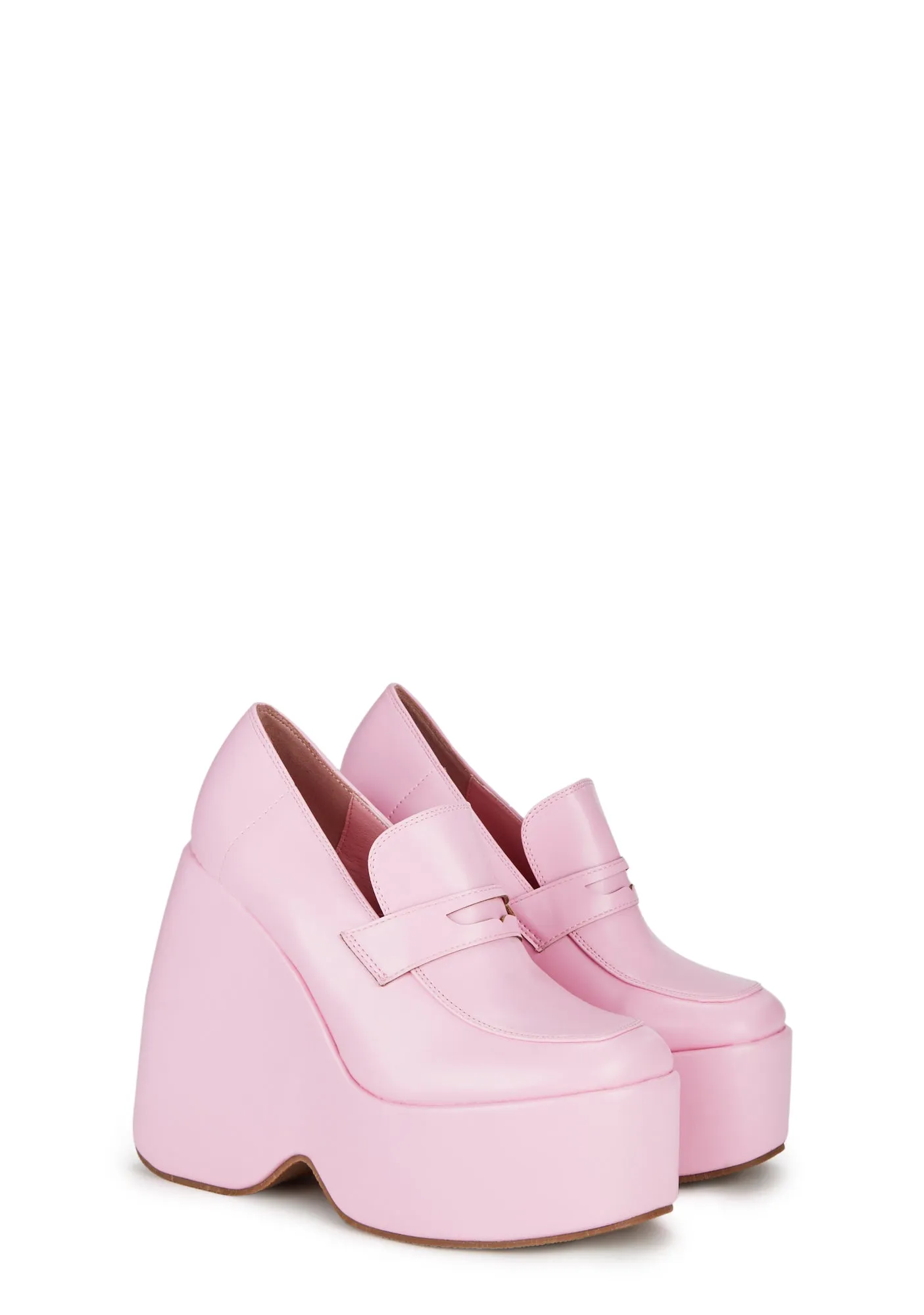 First Love Wedge Loafers- Pink