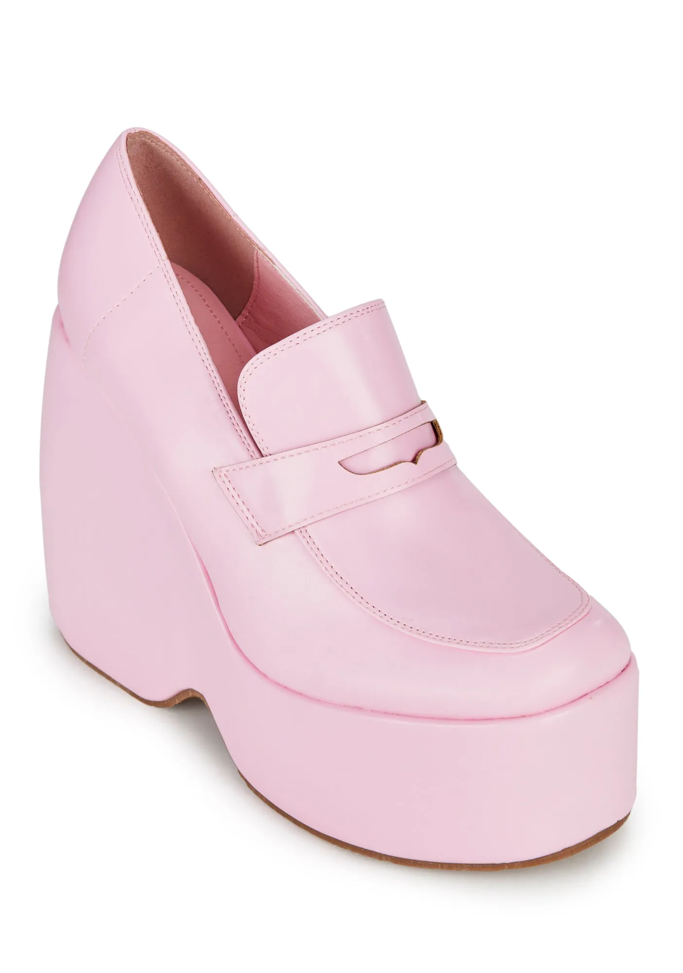 First Love Wedge Loafers- Pink