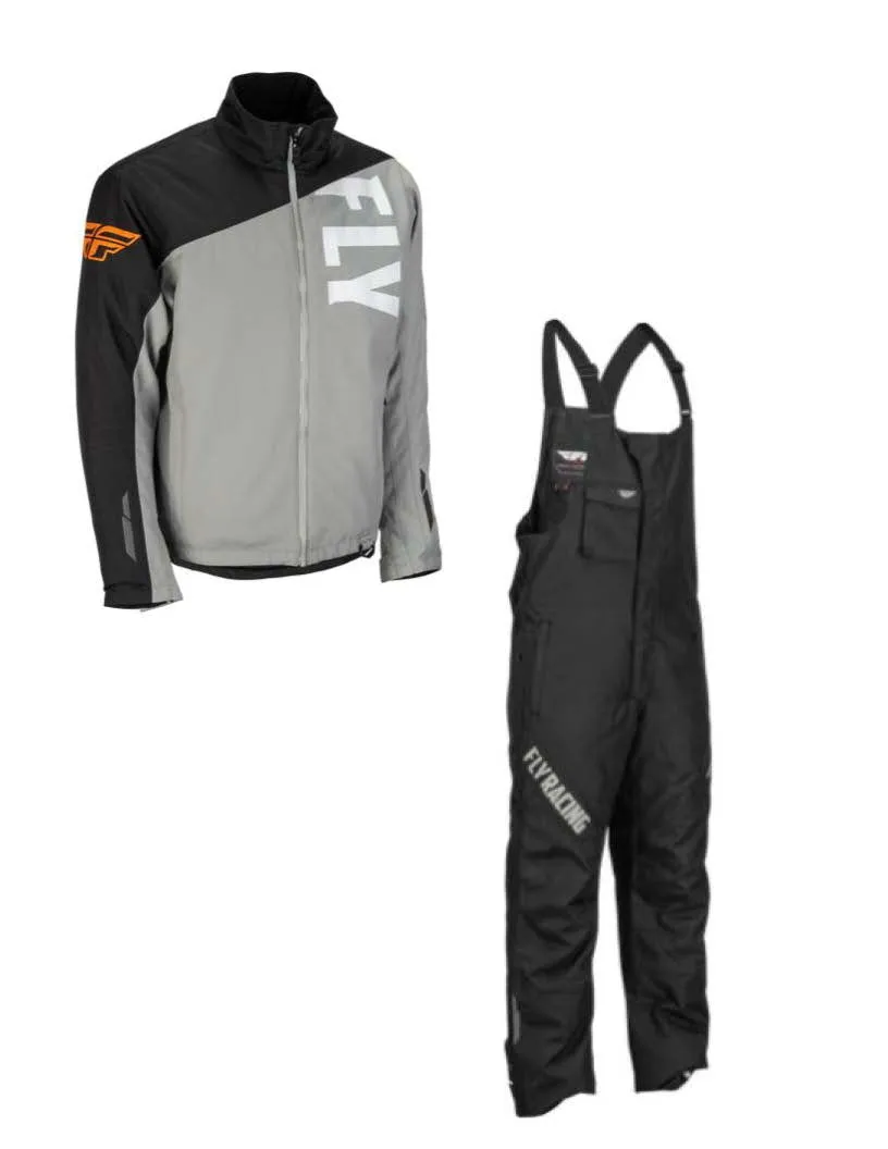 Fly Racing Aurora Snow Jacket/Bib Combo