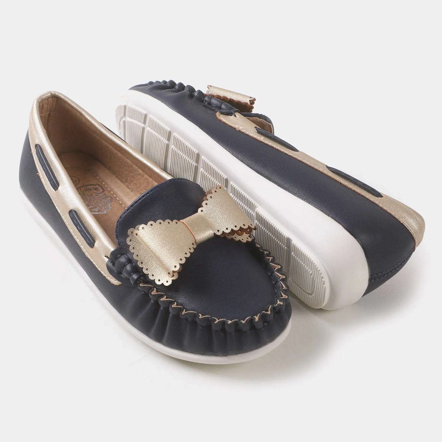 Girls Loafers 25-34 - NAVY