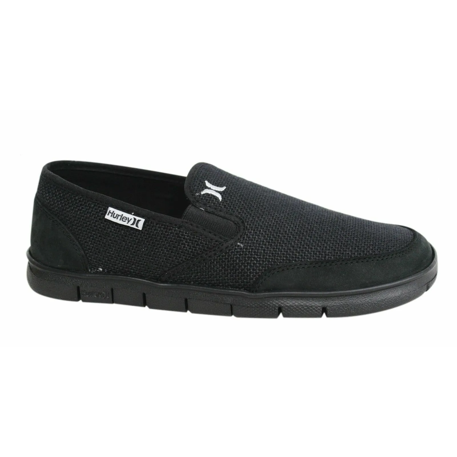 Hurley Movement Slip On Black Textile Unisex Plimsolls 10371HUR B80C