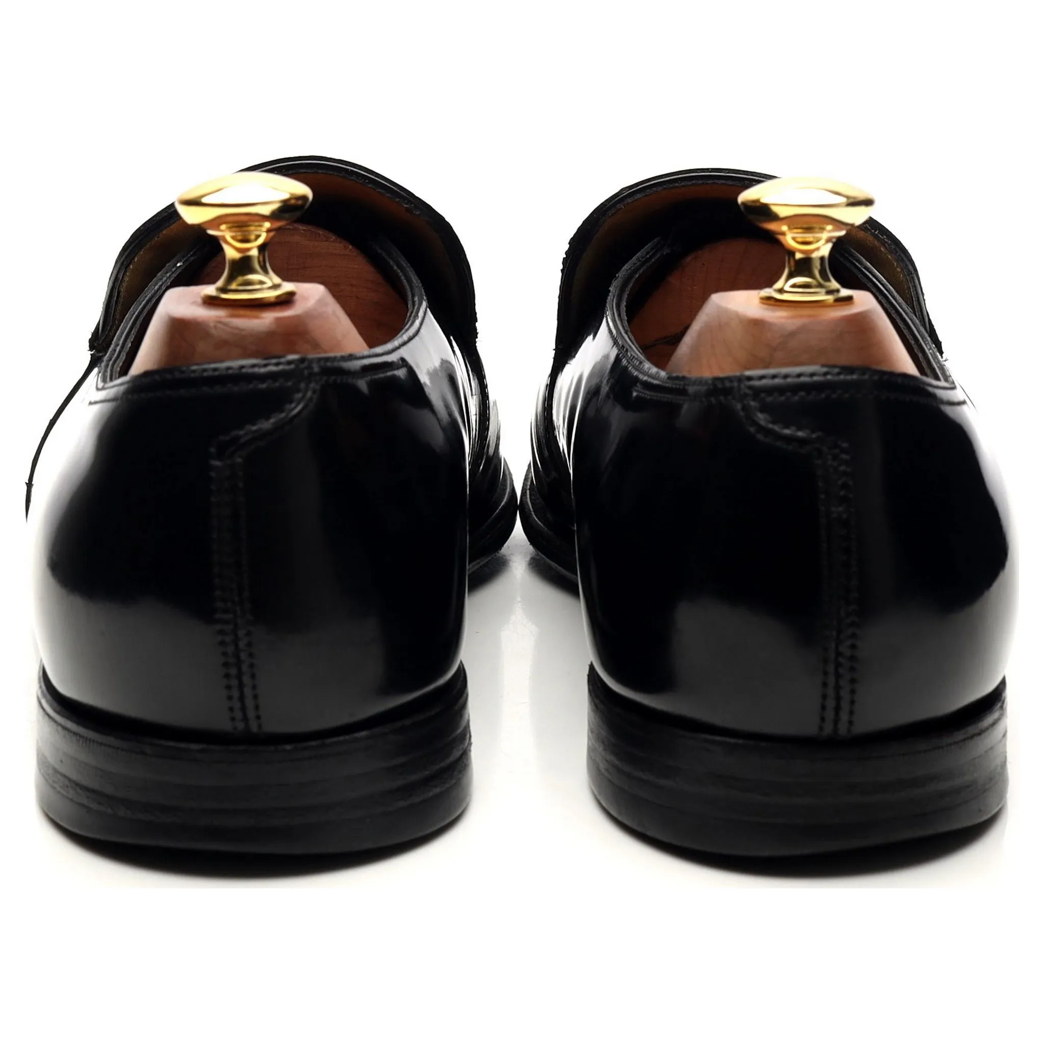 'Jive' Black Patent Leather Loafers UK 9 E