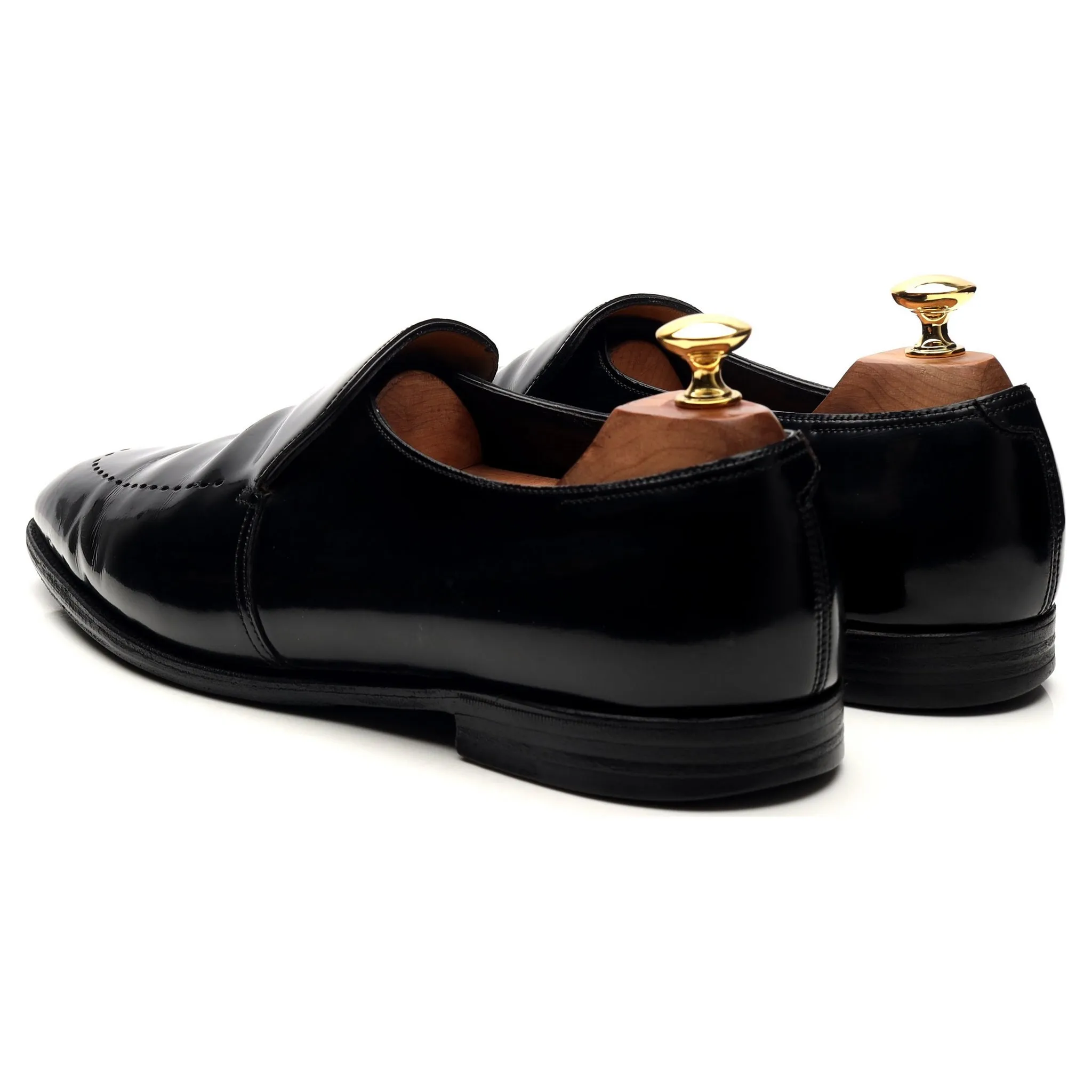 'Jive' Black Patent Leather Loafers UK 9 E