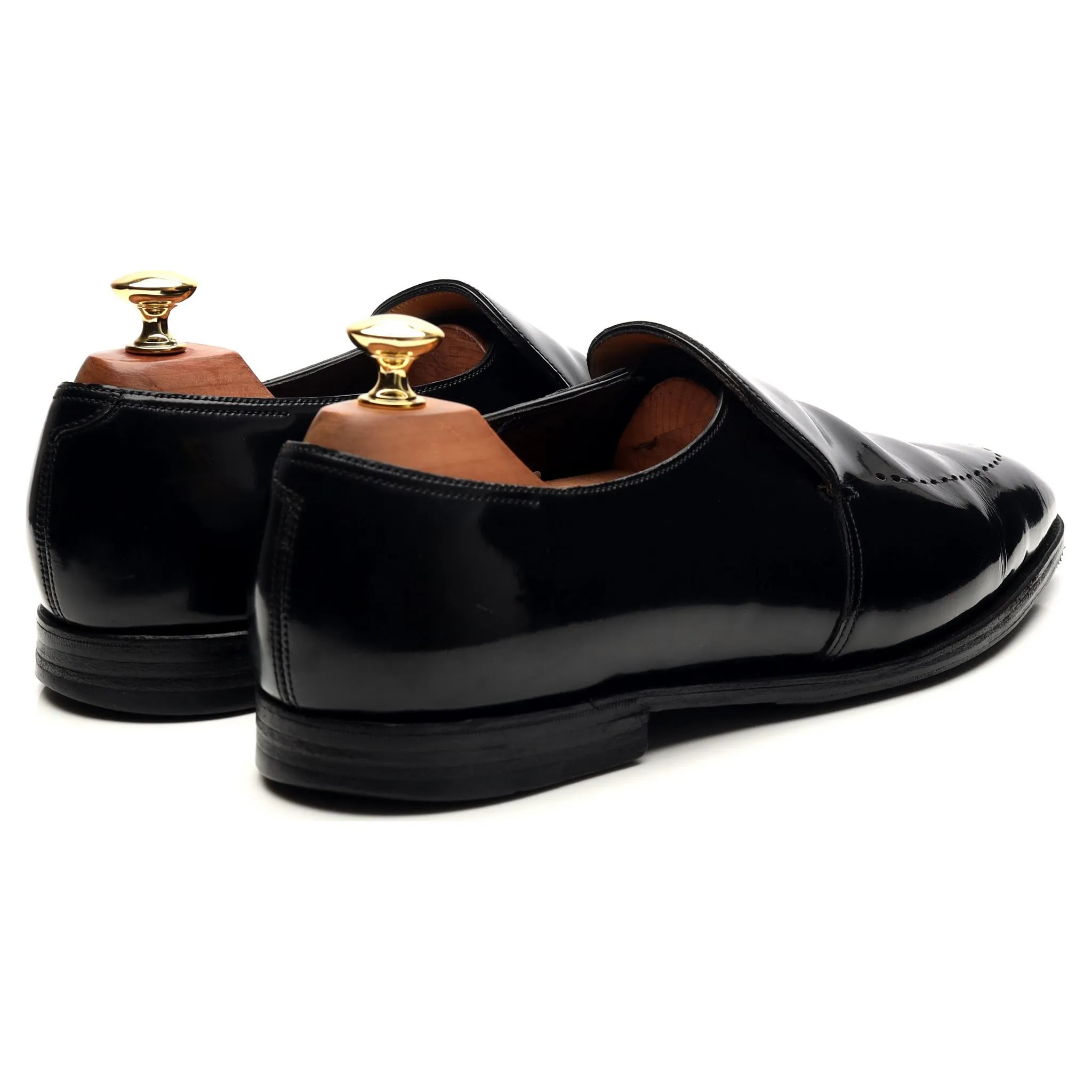 'Jive' Black Patent Leather Loafers UK 9 E