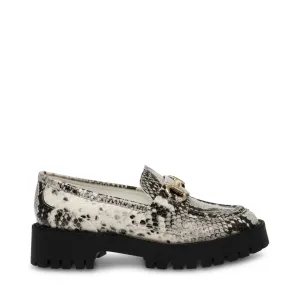 Lando-CN Flat Shoe LT. BEIGE SNAKE