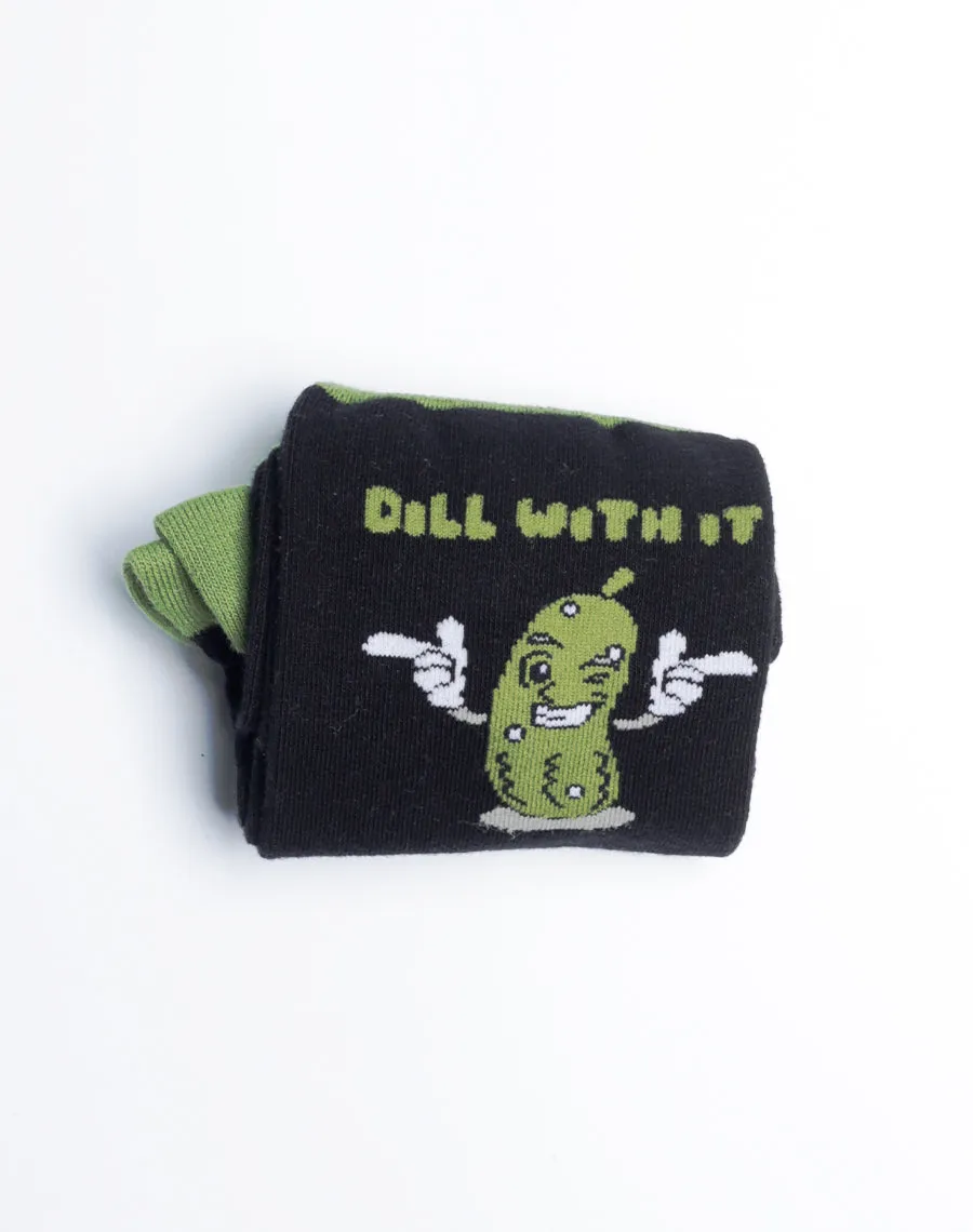 Men's Dill With It Pickle Crew Socks