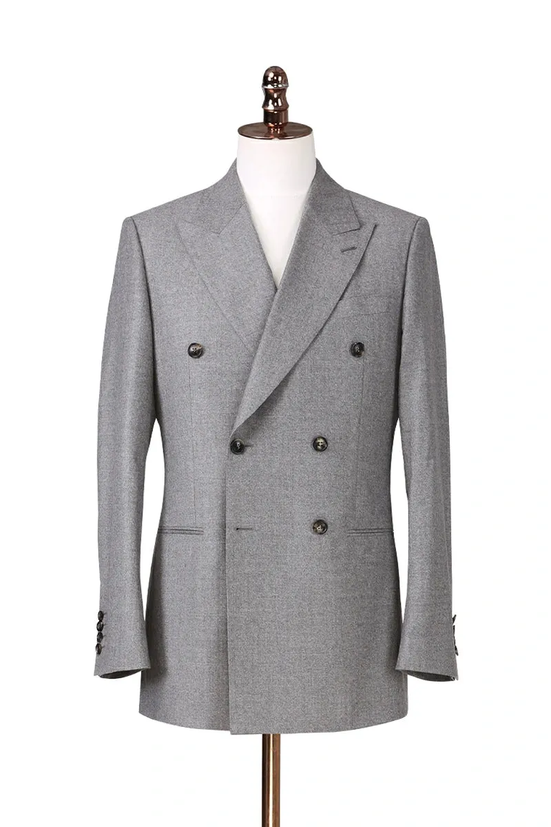 Milano Gray Double-Breasted Suit