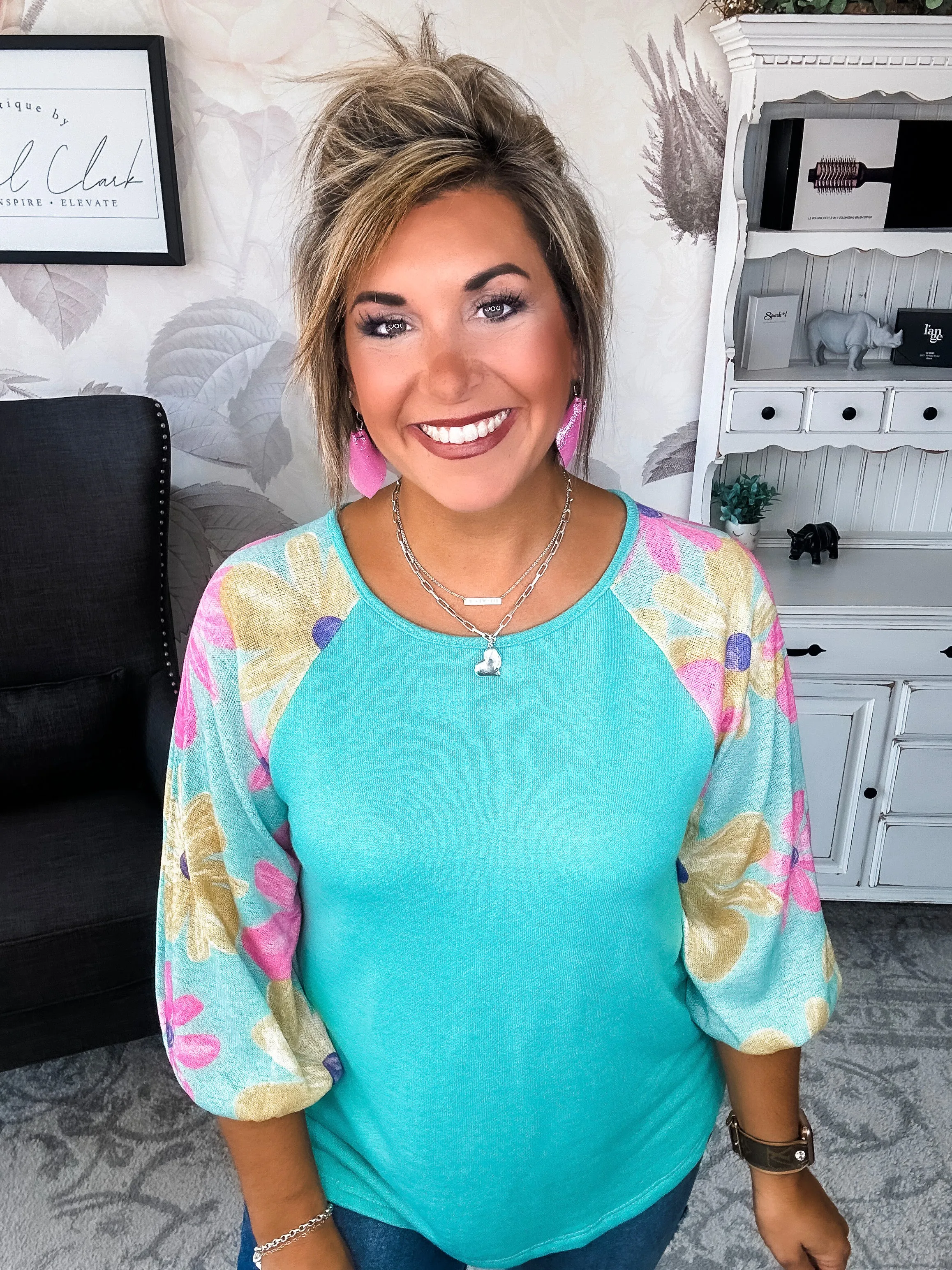 No Plans Needed Top - Turquoise