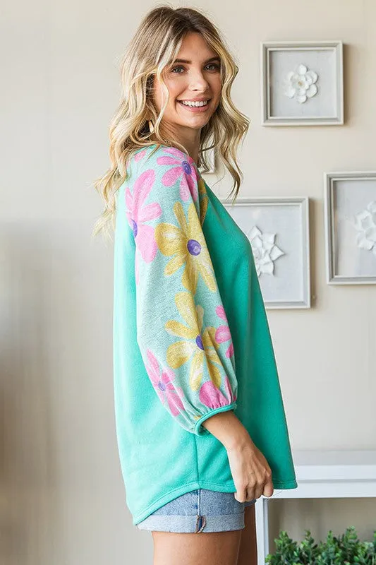 No Plans Needed Top - Turquoise