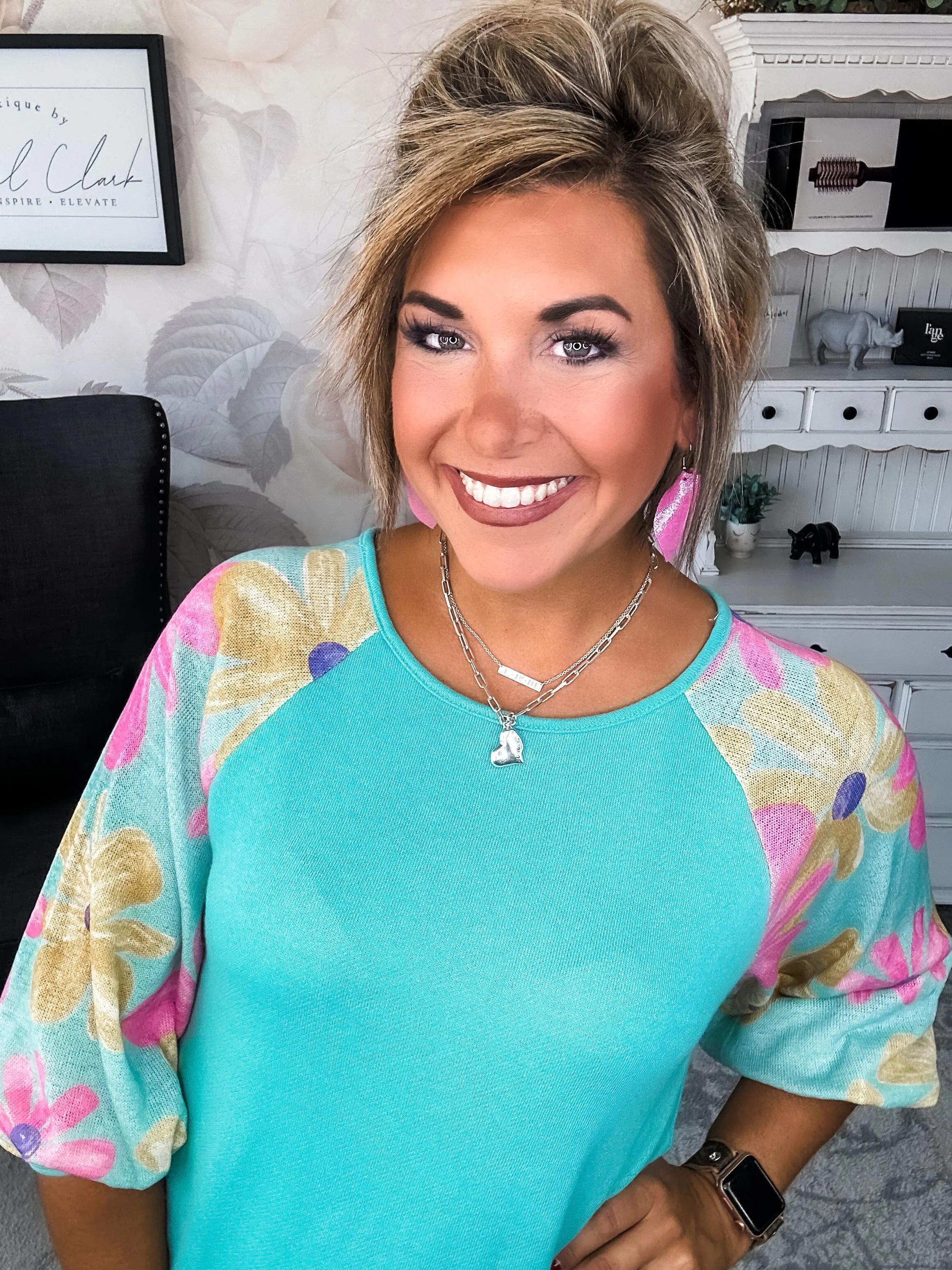 No Plans Needed Top - Turquoise