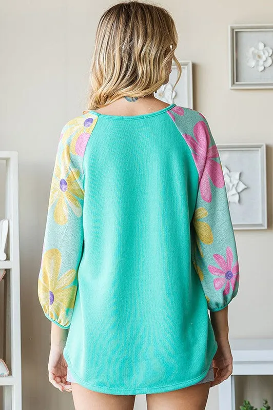 No Plans Needed Top - Turquoise