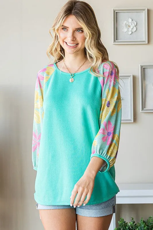 No Plans Needed Top - Turquoise