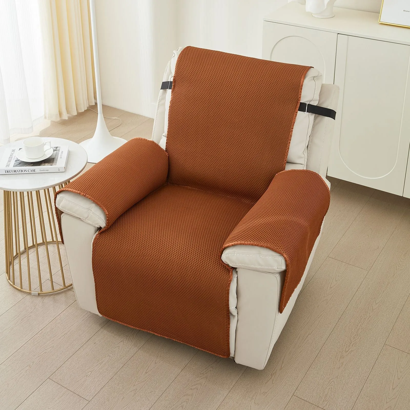 Non-slip Breathable Honeycomb Recliner Protector For Summer