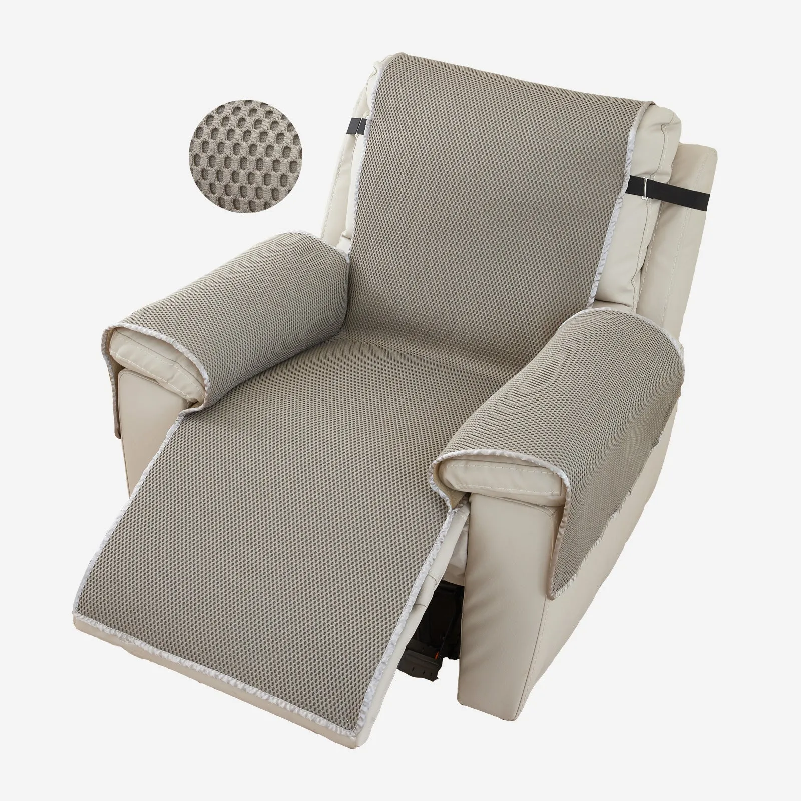 Non-slip Breathable Honeycomb Recliner Protector For Summer