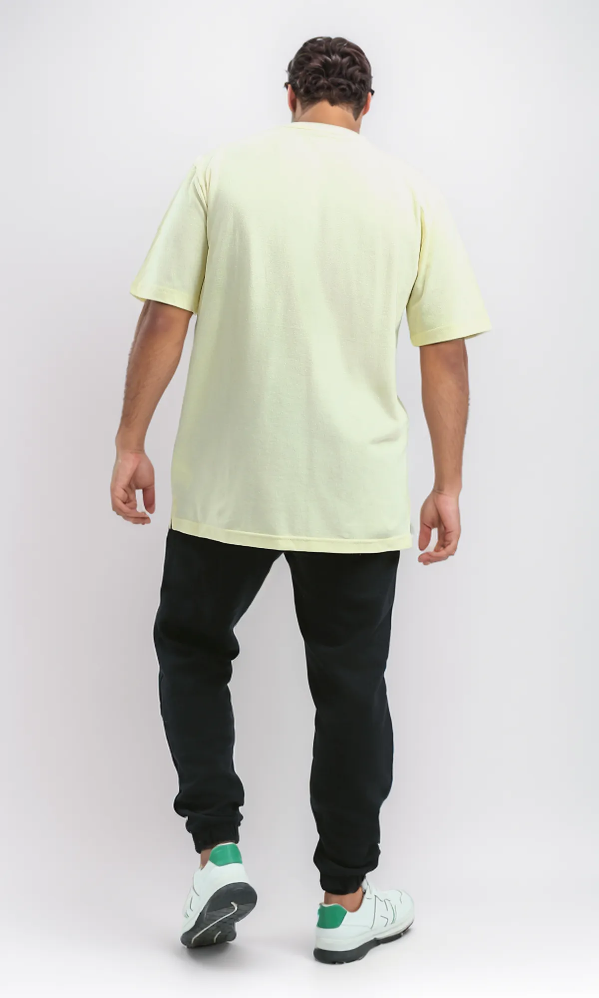 O189615 Lightweight Light Yellow Slip On Summer Tee