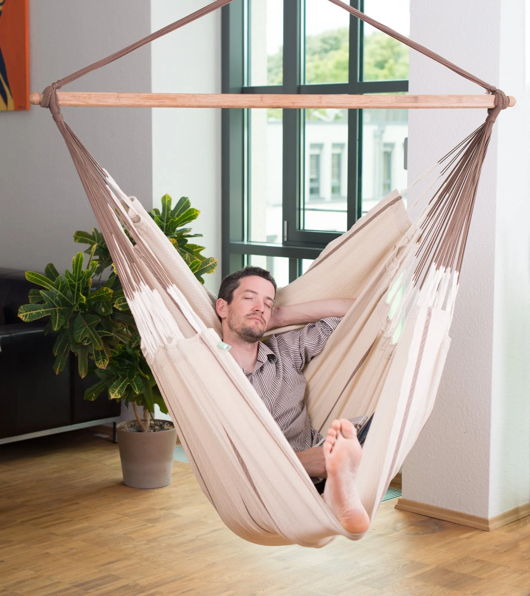 Organic Cotton Lounger Hammock - LA SIESTA