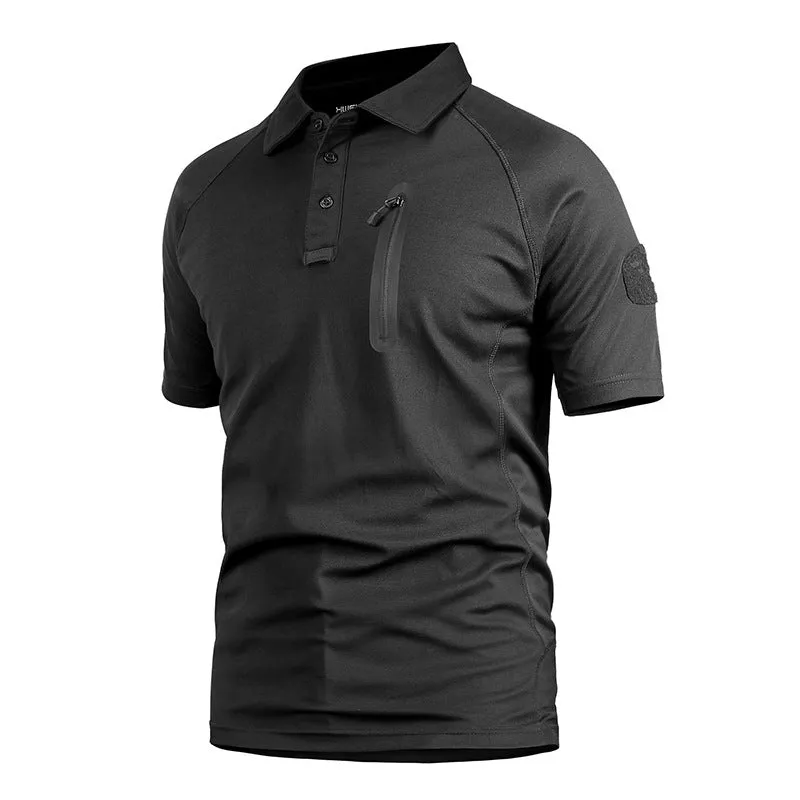 OUTDOOR TACTICAL CAMOUFLAGE QUICK DRYING SLIM FIT POLO SHIRT