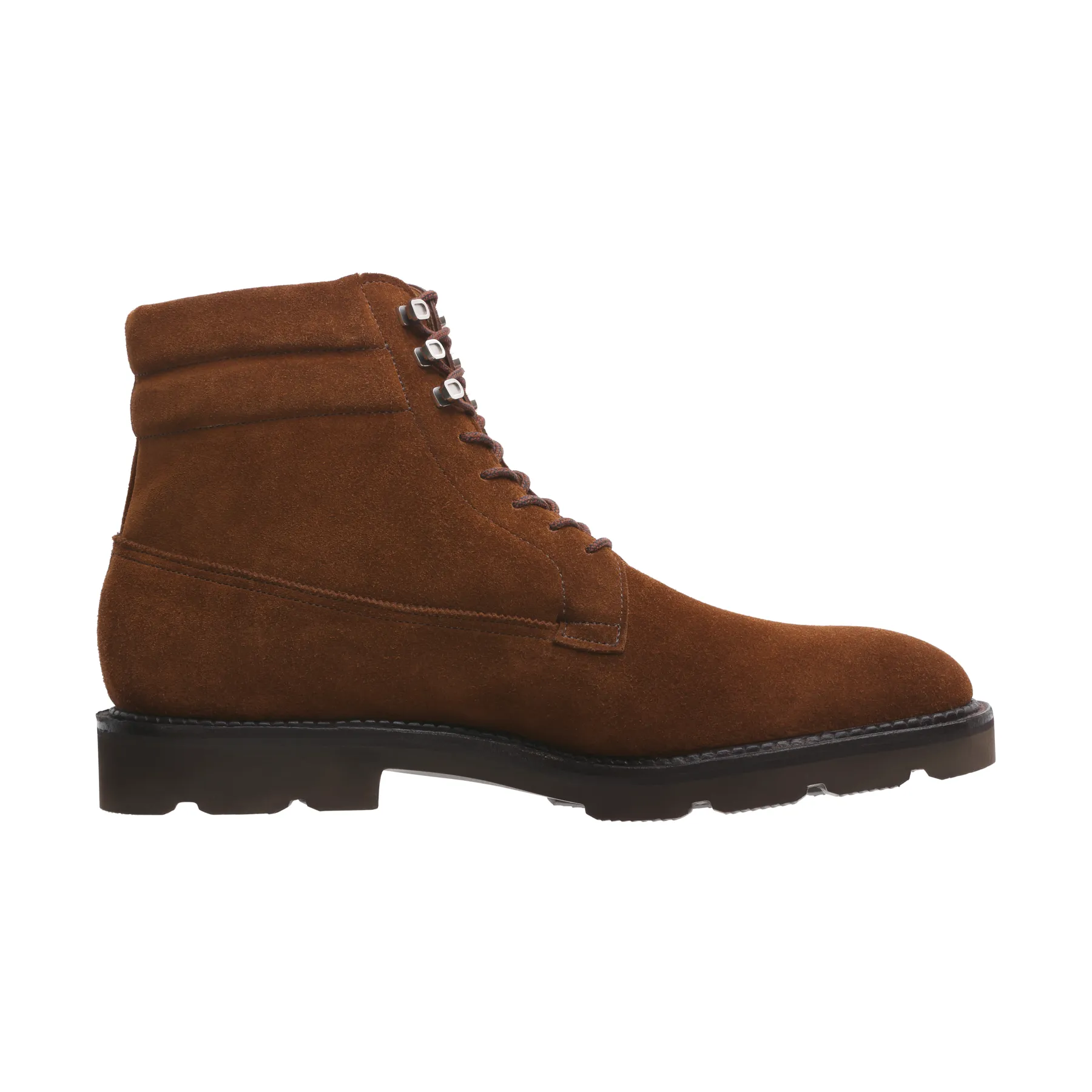 "Alder" Suede Derby Boot with Lightweight Walking Sole in Brown