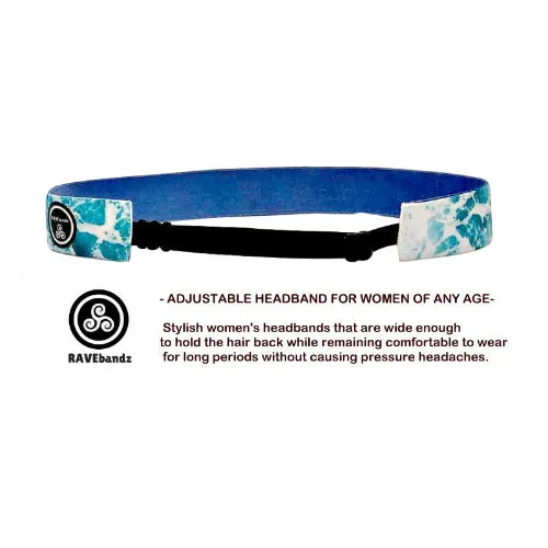 RAVEbandz Adjustable Headbands - (Clrfl Paint Splatter)