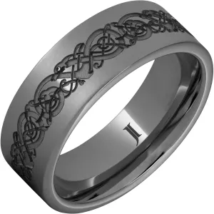 Rugged Tungsten Norseman Ring