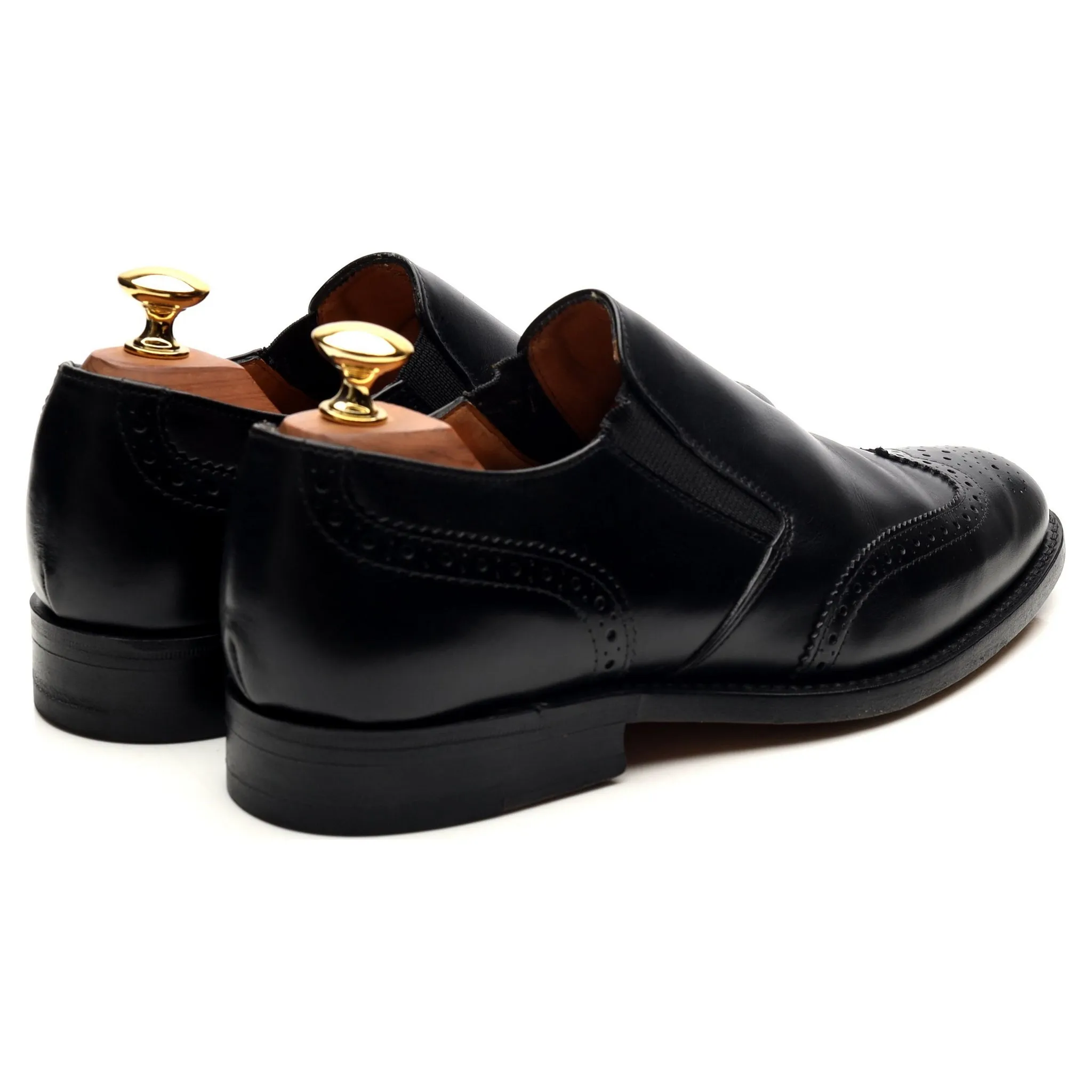 Shipton & Heneage 'Vienna' Black Leather Slip On Loafers UK 6 F