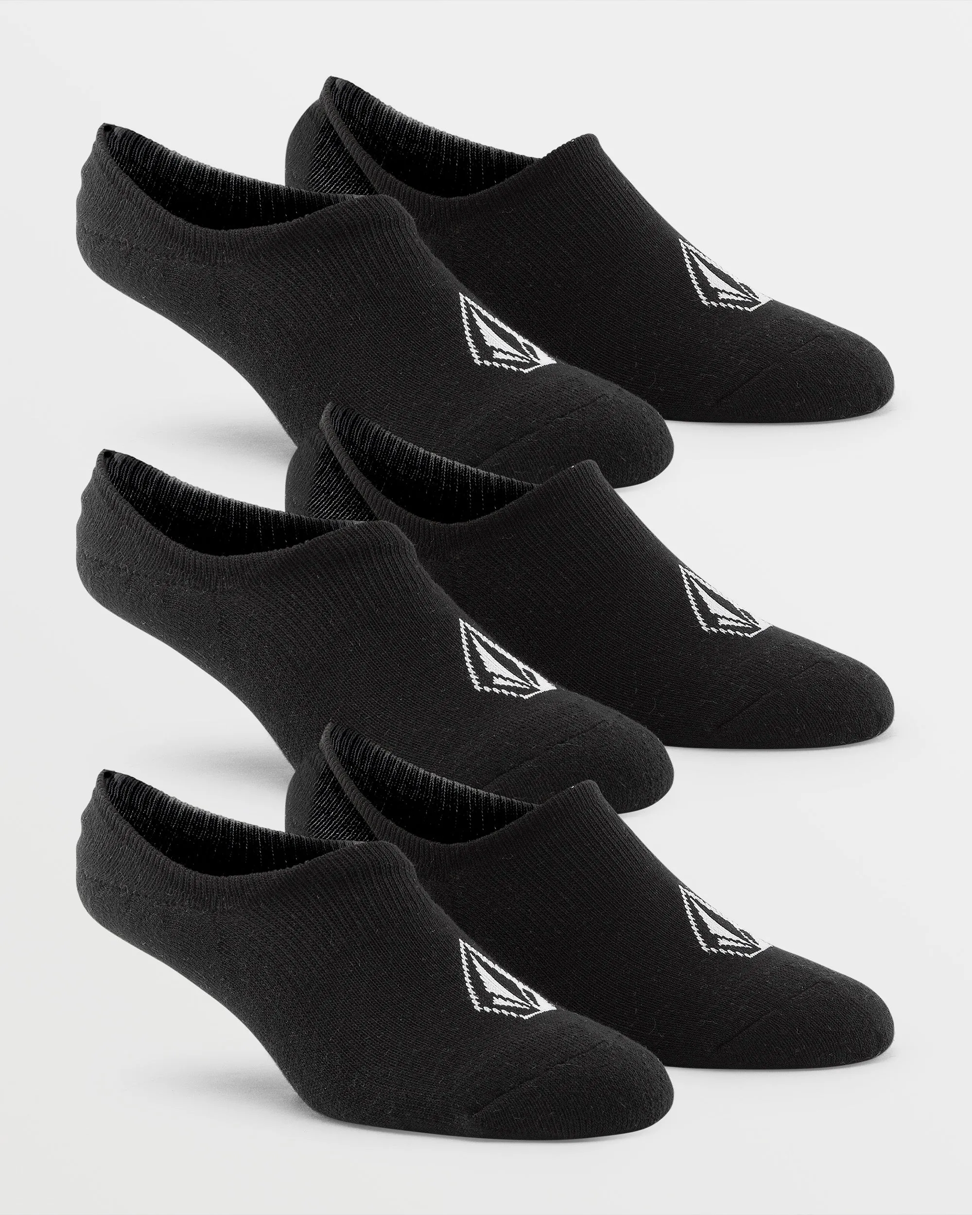 Stones No Show Sock 3 Pack - Black