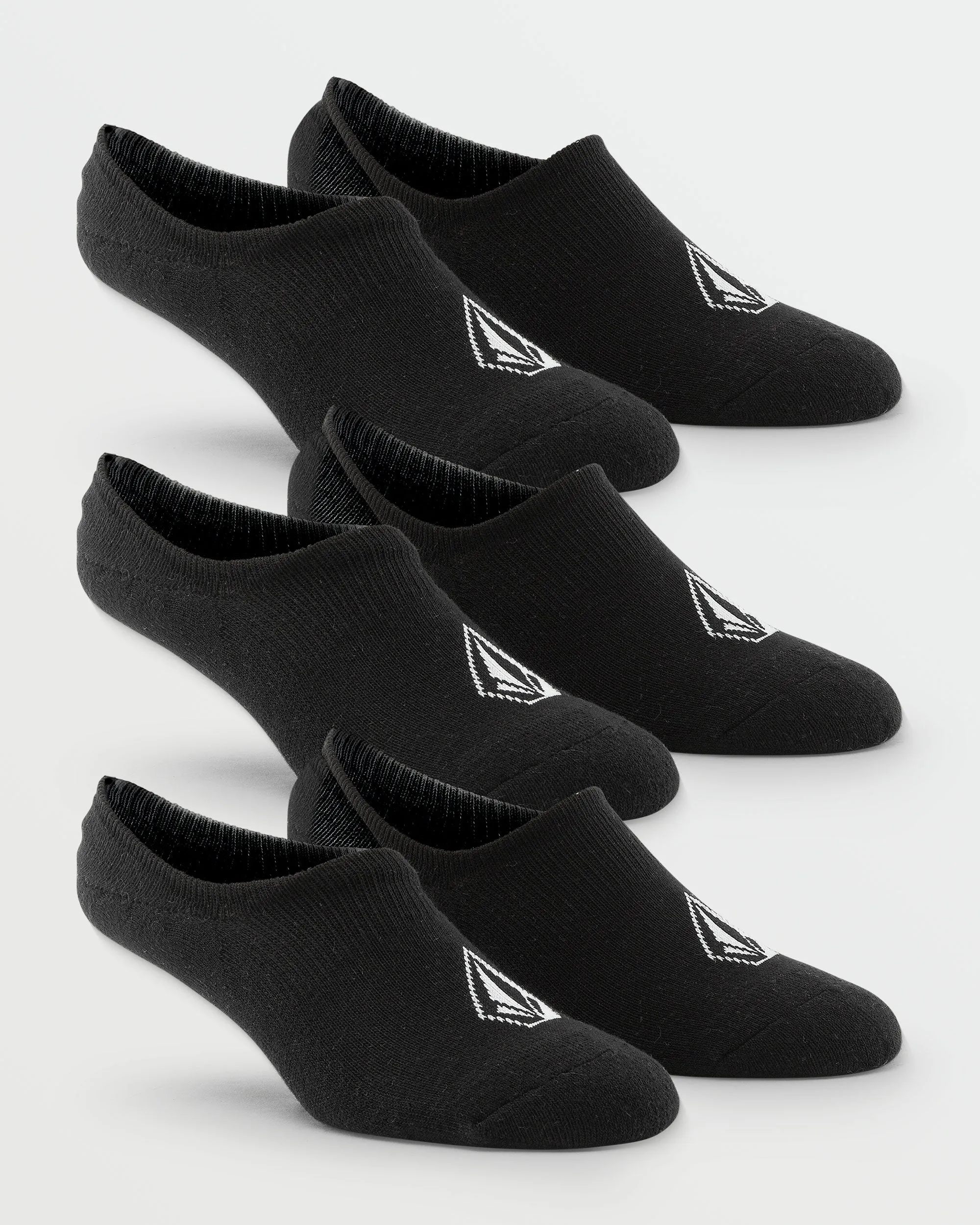 Stones No Show Sock 3 Pack - Black